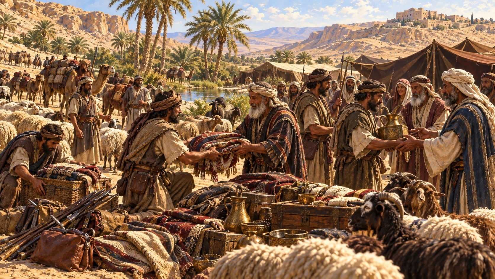 David's gifts reach the Jerahmeelite and Kenite towns and other southern settlements