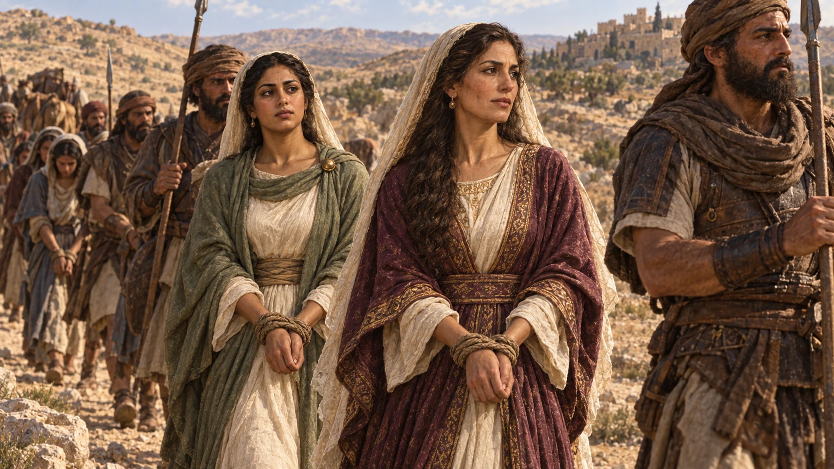 Abigail and Ahinoam are among those taken from Ziklag