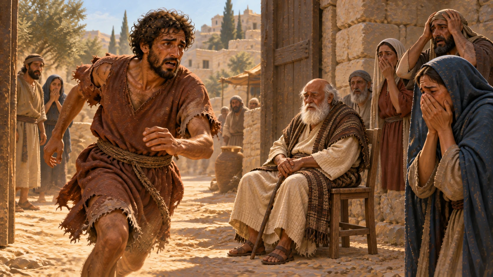 The runner reaches Shiloh