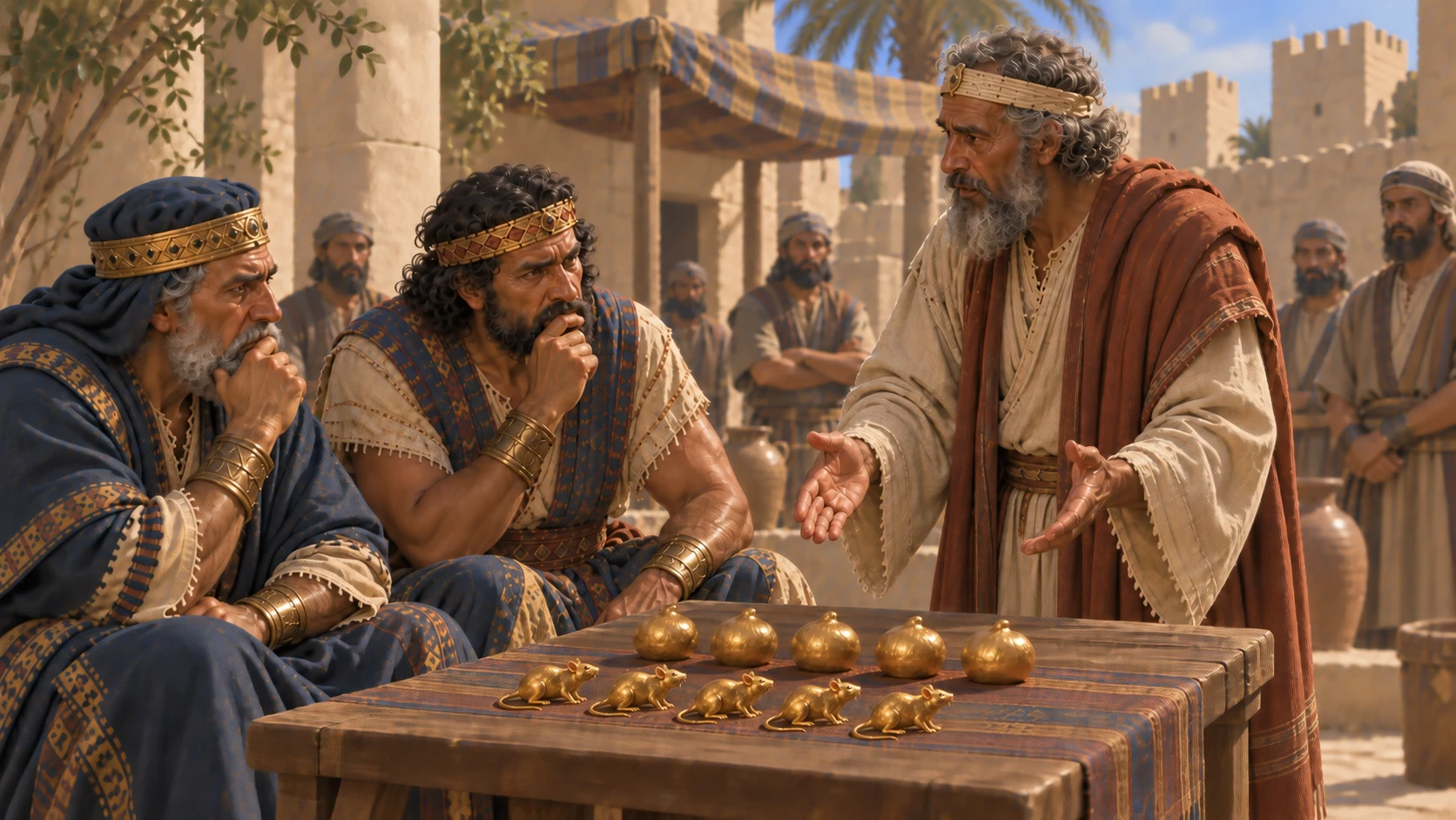 A guilt offering of gold