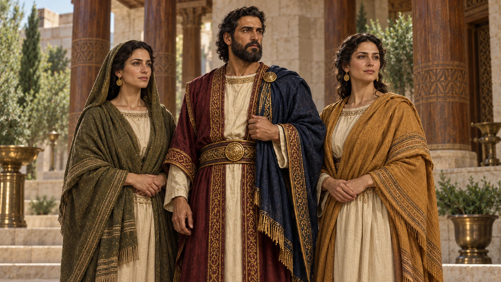Rehoboam’s household is introduced through Mahalath and her family connections.