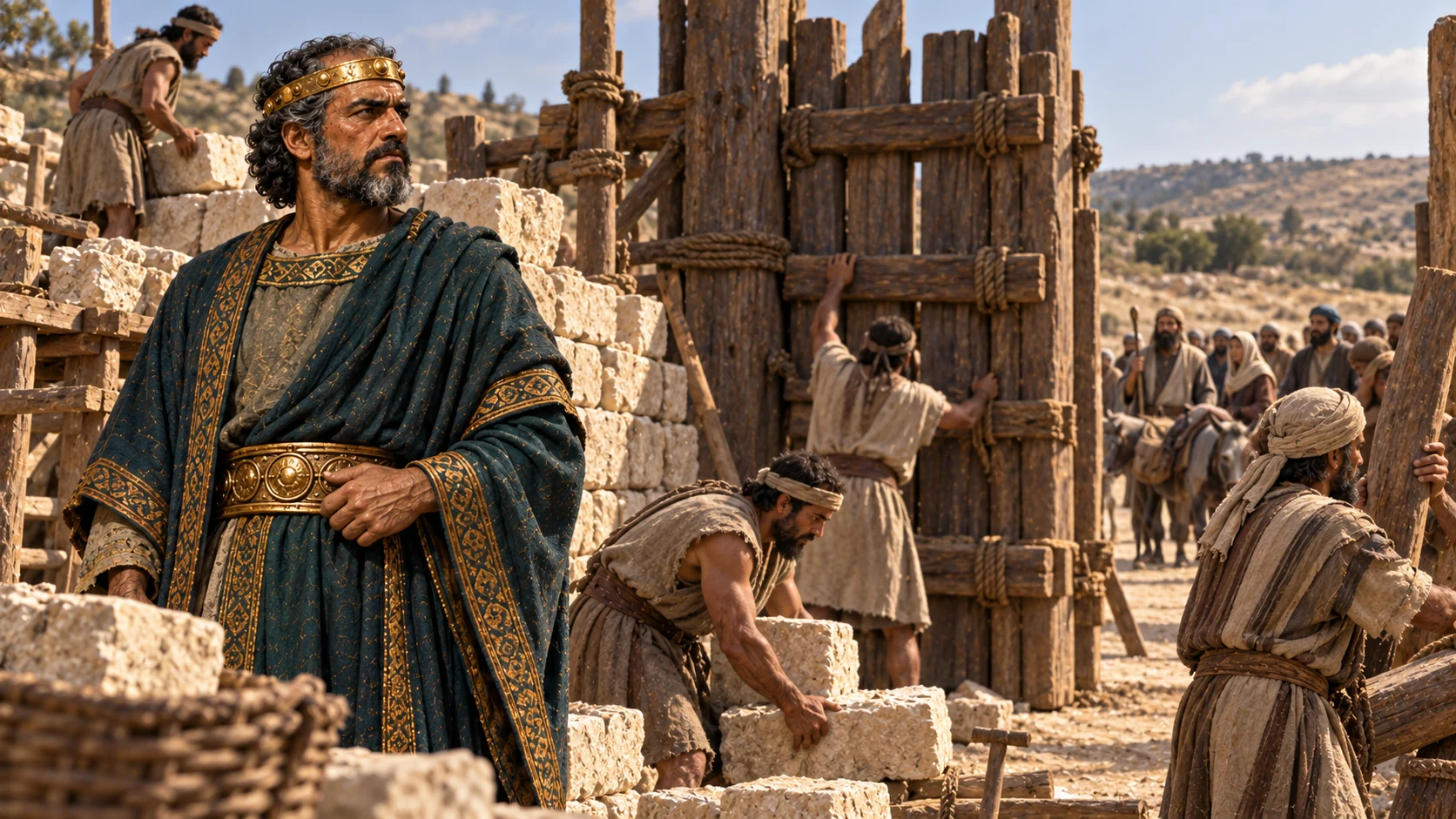 Baasha builds Ramah to stop traffic to Asa’s Judah.