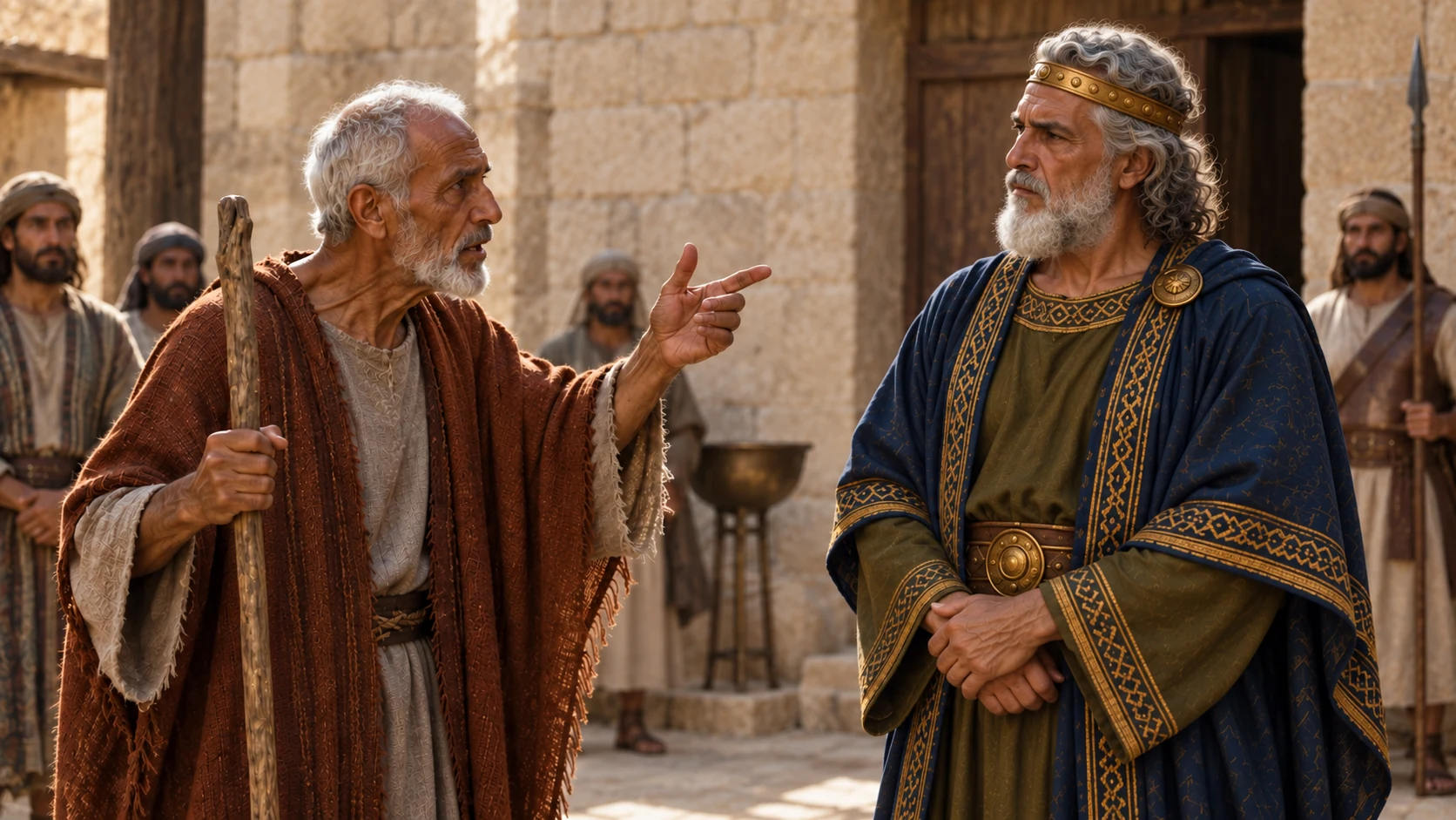 Hanani rebukes Asa for relying on Aram rather than Yahweh.