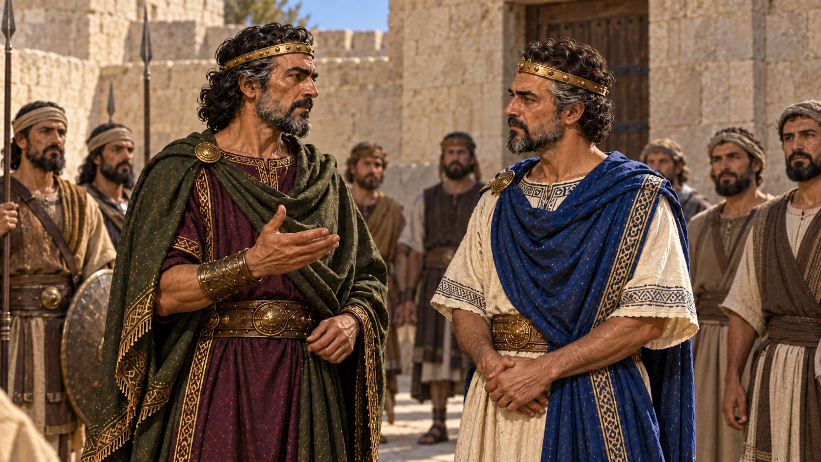 Jehoshaphat allies himself by marriage with Ahab.