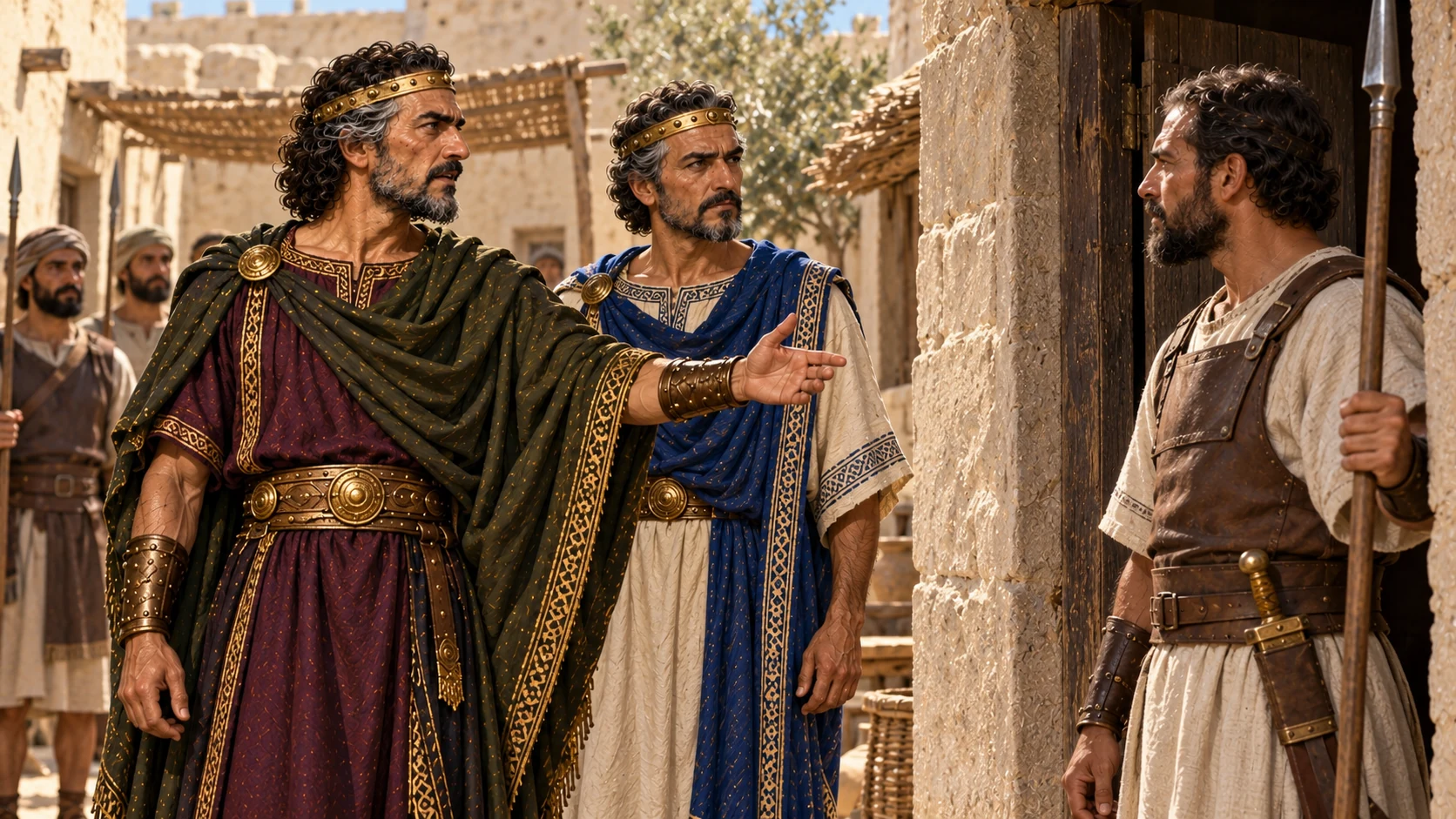 Ahab orders an officer to bring Micaiah.