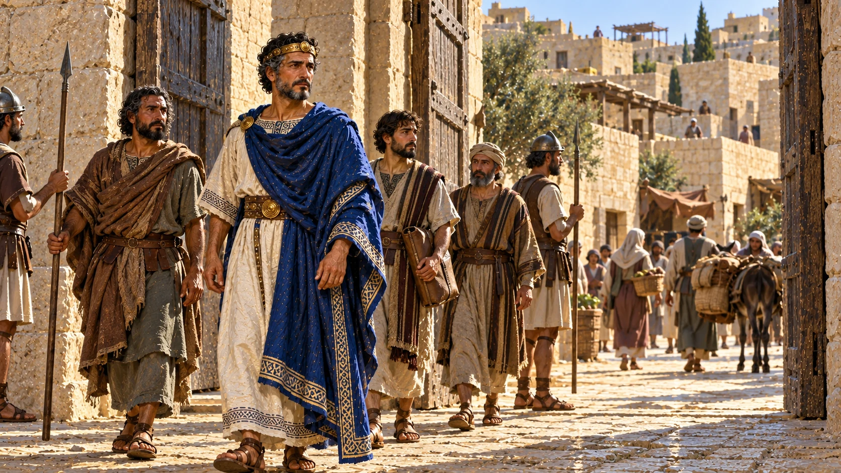 Jehoshaphat returns safely to his house in Jerusalem.