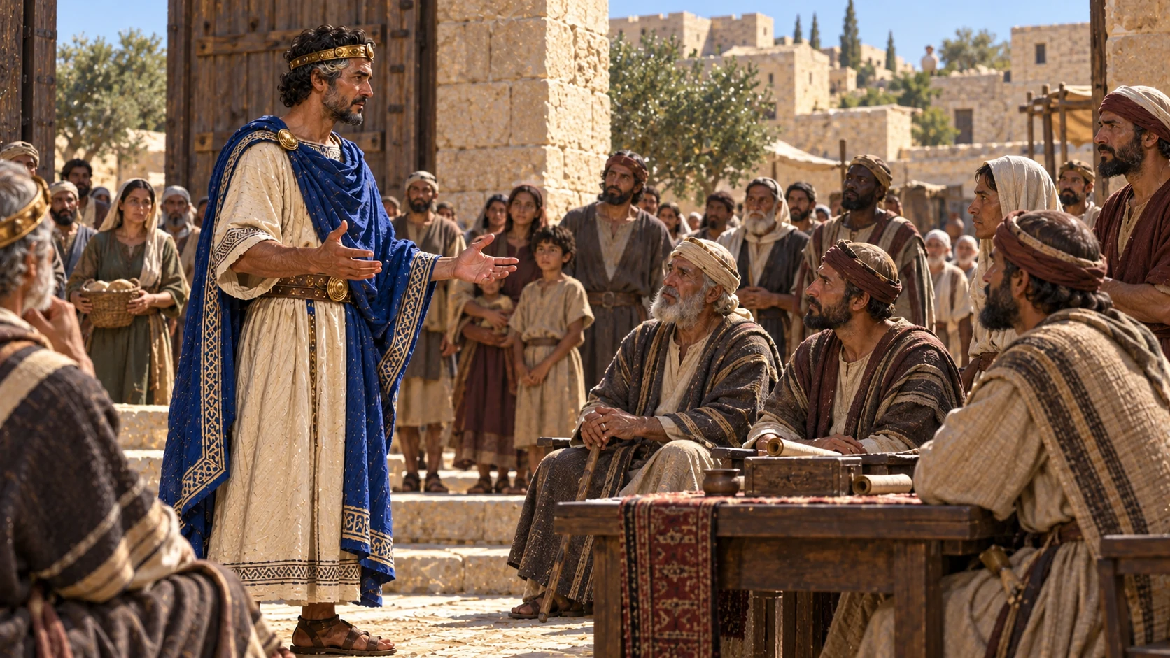Jehoshaphat warns against injustice, partiality, and bribes.