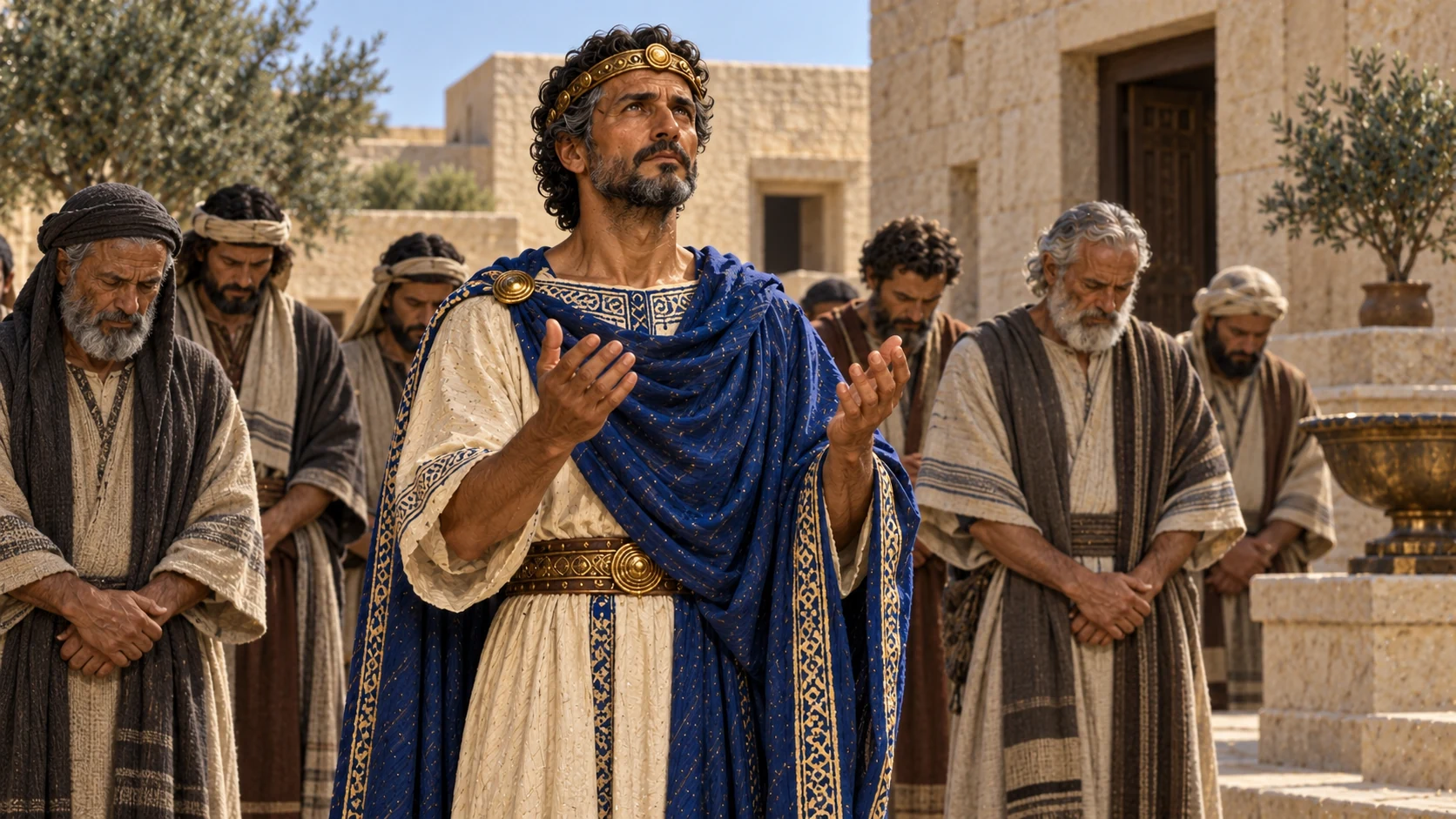 Jehoshaphat describes enemies coming to dispossess Judah.