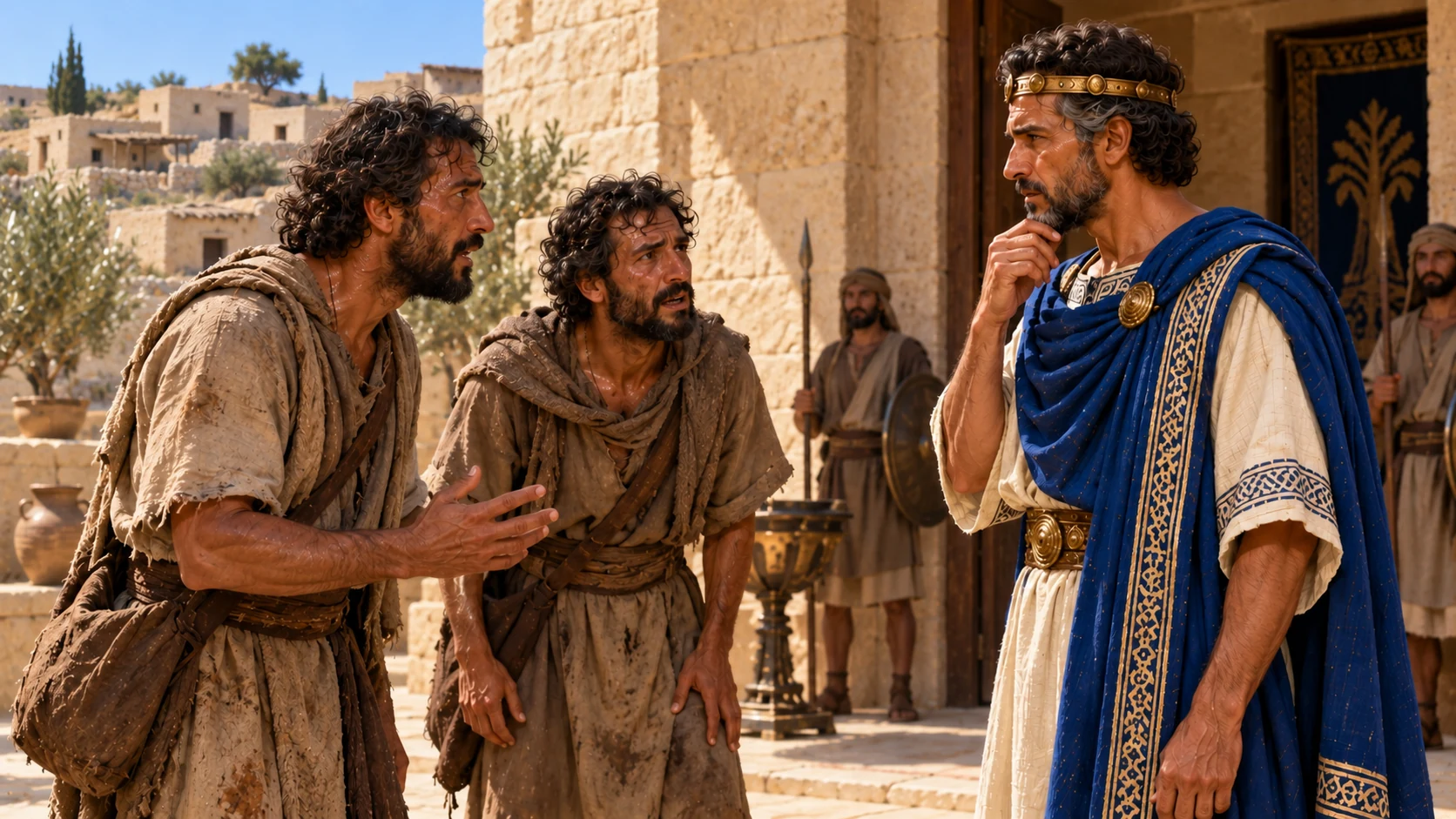 Messengers report the great multitude approaching Judah.