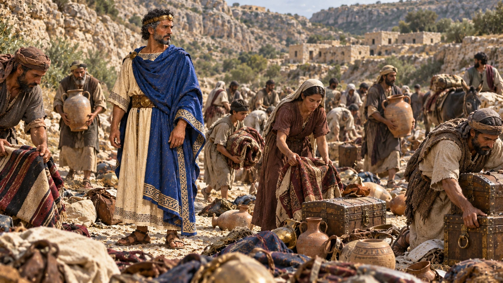 Judah gathers more spoil than it can carry.