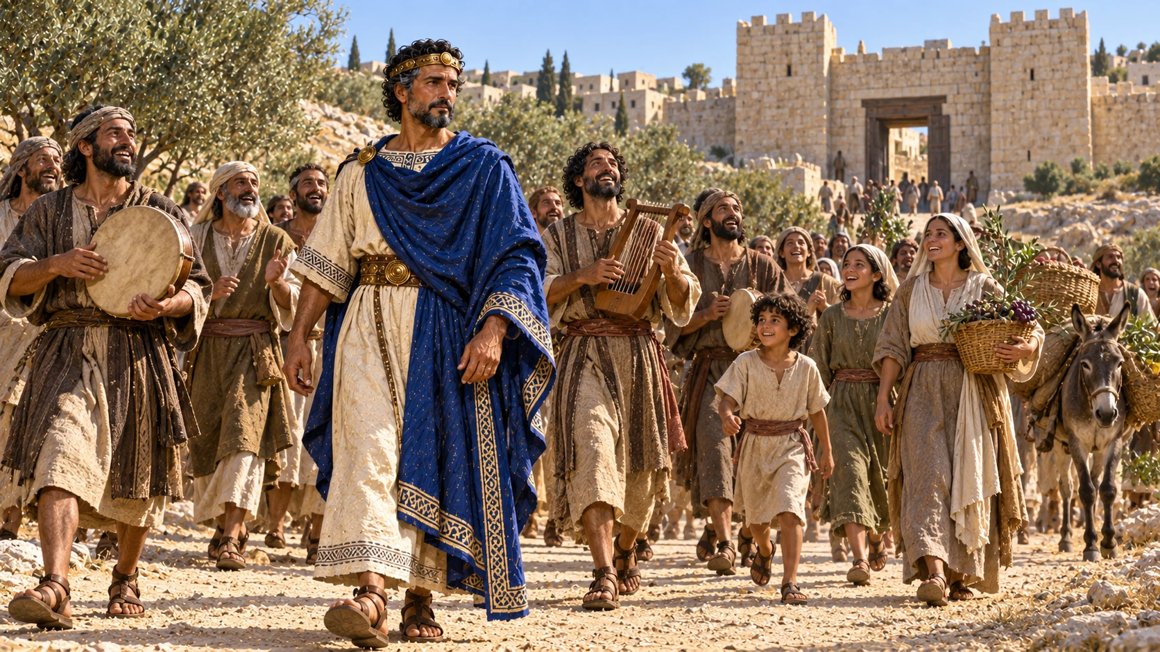 Jehoshaphat leads Judah’s joyful return to Jerusalem.