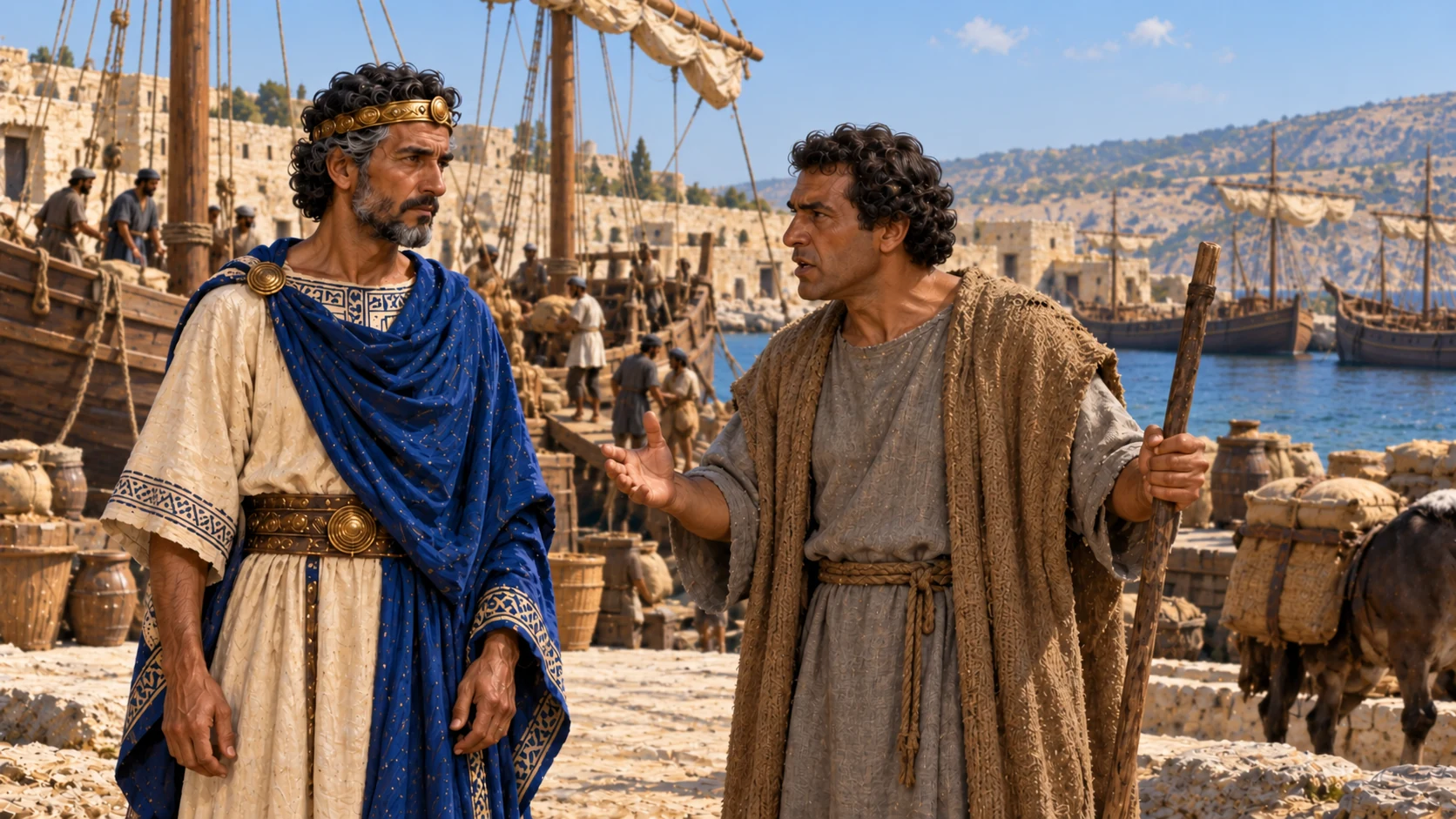 Eliezer condemns Jehoshaphat’s alliance before the ships fail.