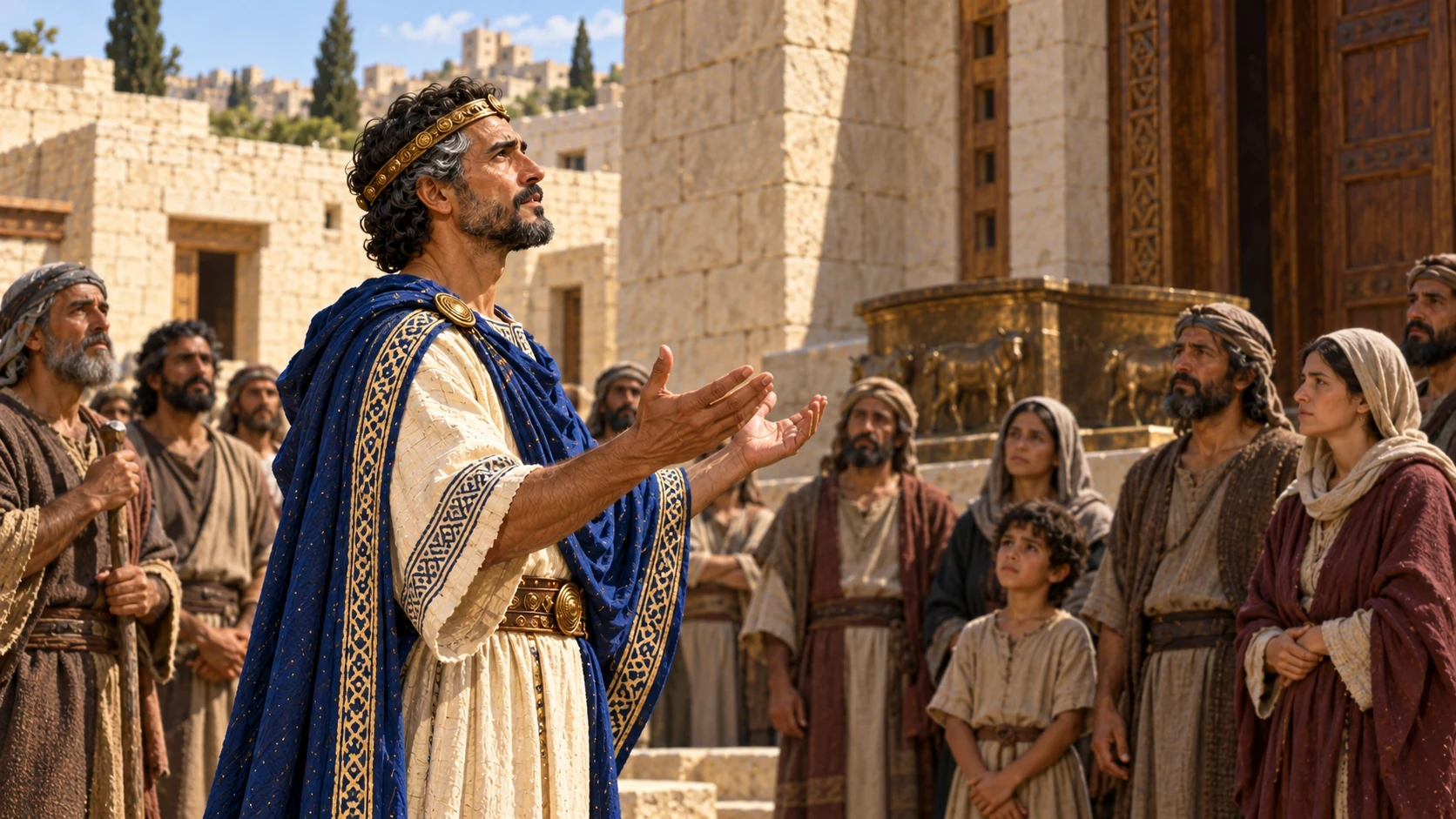 The king recalls the land and sanctuary’s promise.