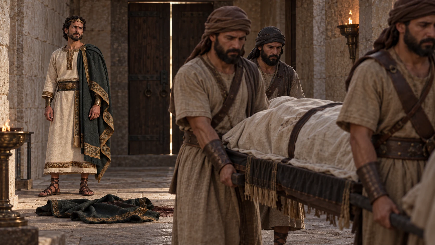 Jehoram kills his brothers and some princes of Israel.