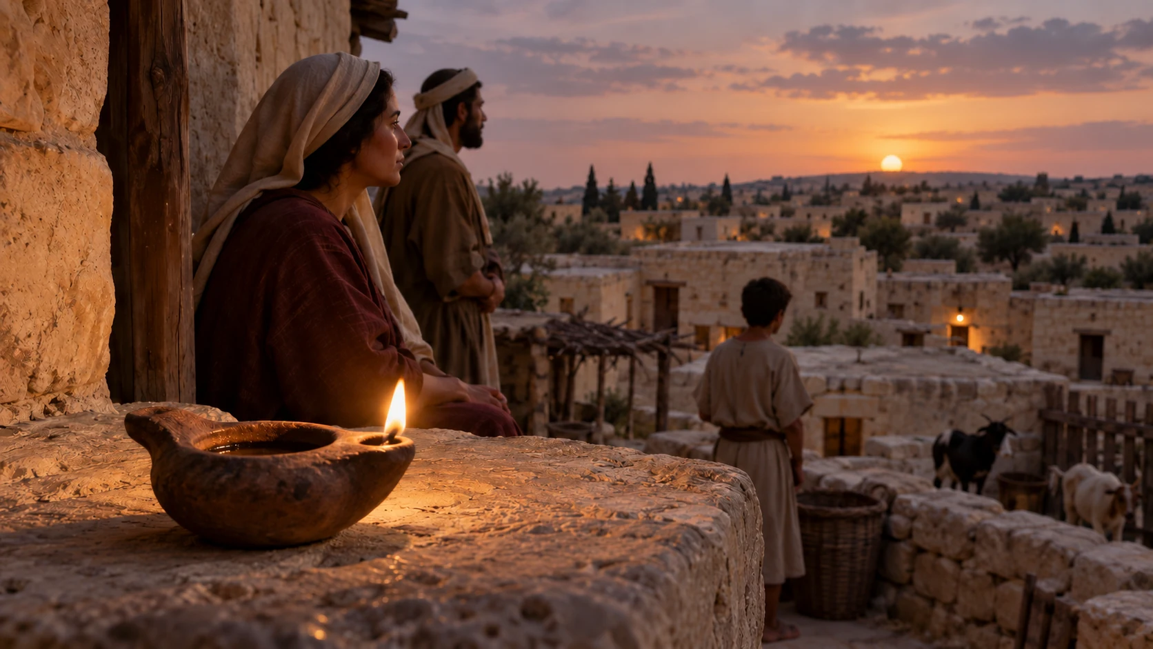 Yahweh preserves David’s house because of his covenant.