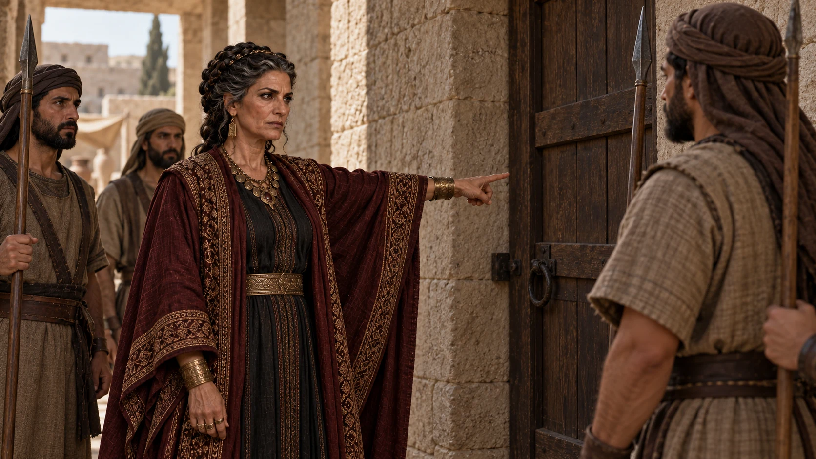 Athaliah orders destruction after learning that her son is dead.