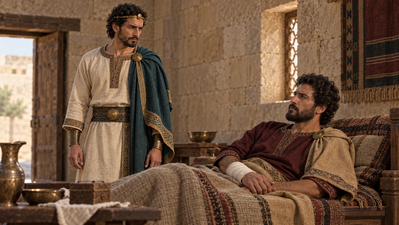 Ahaziah visits wounded Joram while he recovers at Jezreel.