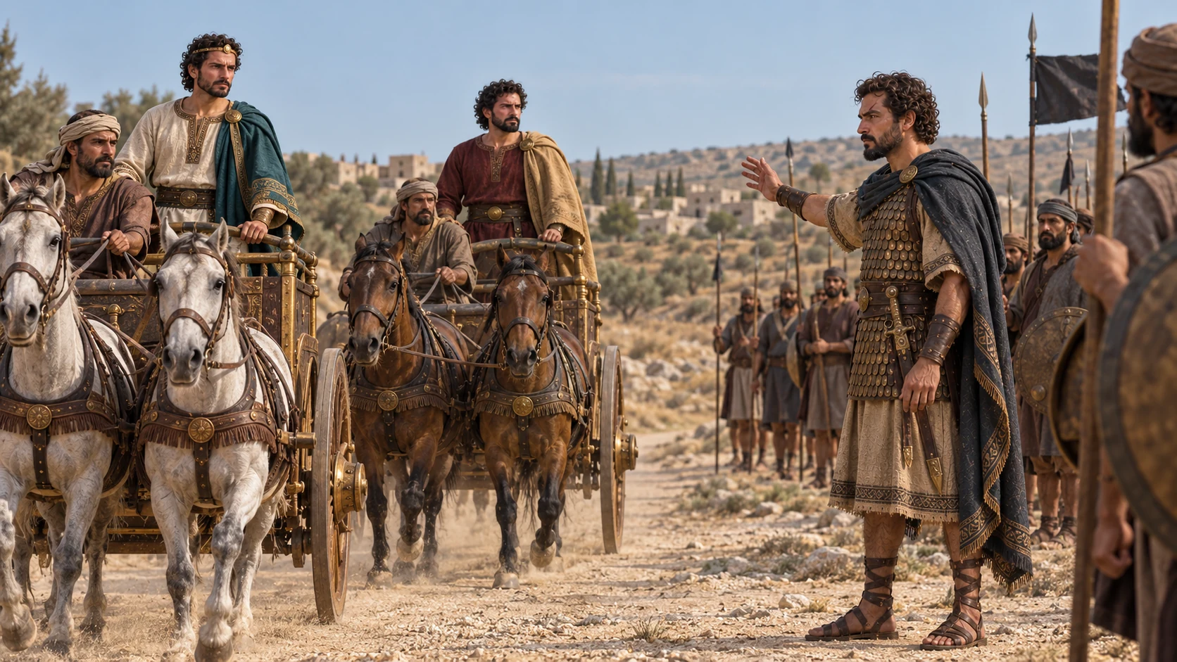 Ahaziah and Joram go out to encounter Jehu.