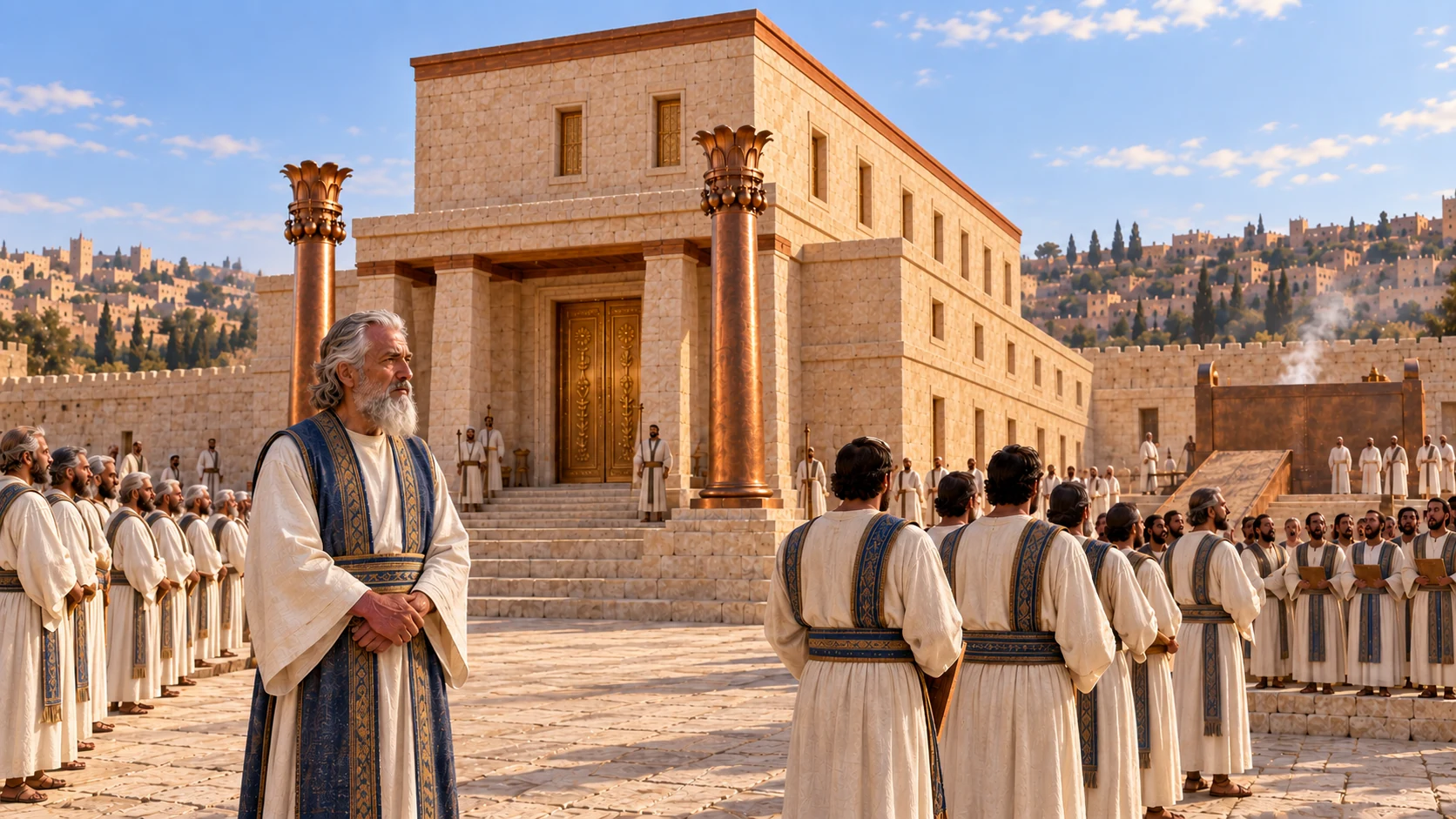 Jehoiada restores worship and sets guards at the gates.