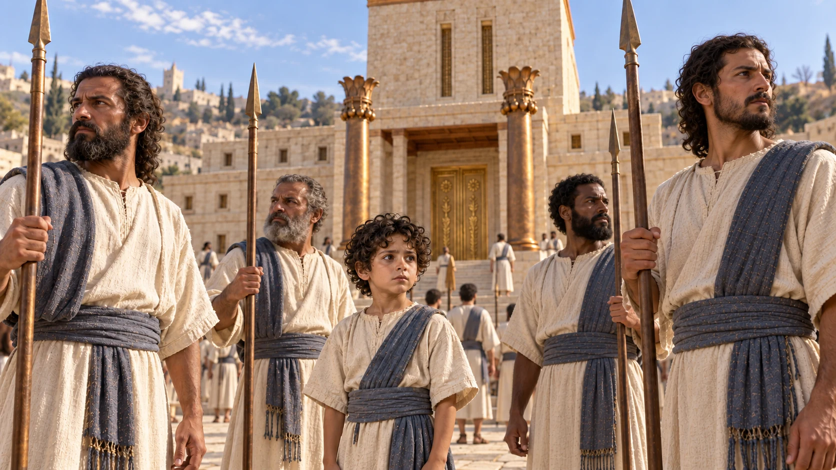 Both Sabbath divisions remain to protect the king.