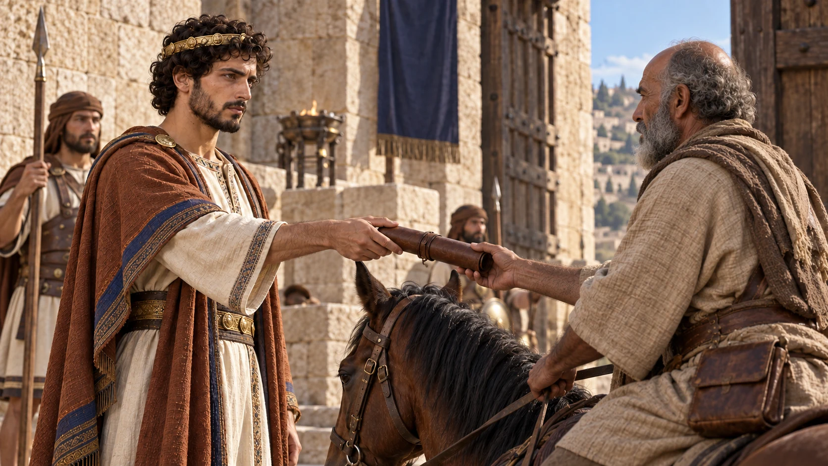 Amaziah challenges Joash of Israel to meet face to face.