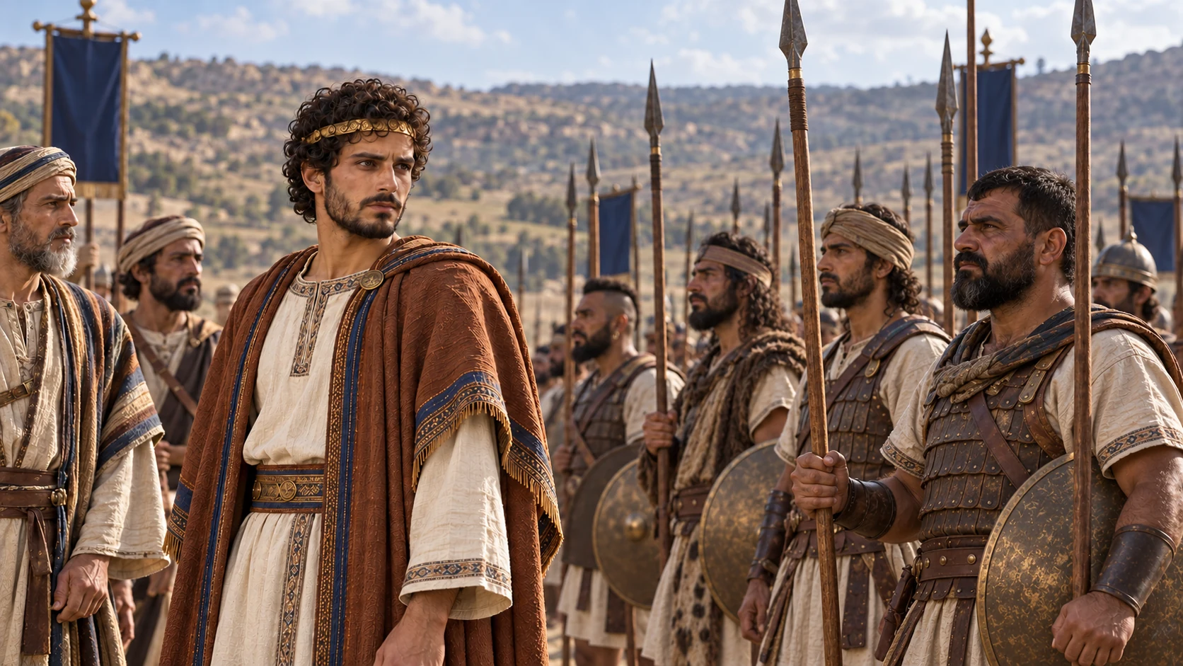 Amaziah organizes Judah and Benjamin for military service.