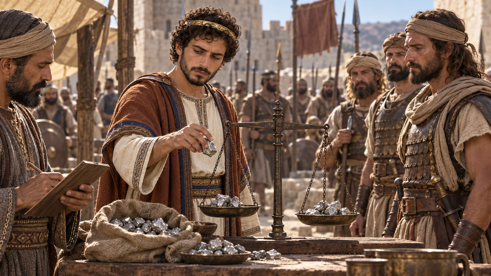 Amaziah hires a large army from Israel for silver.