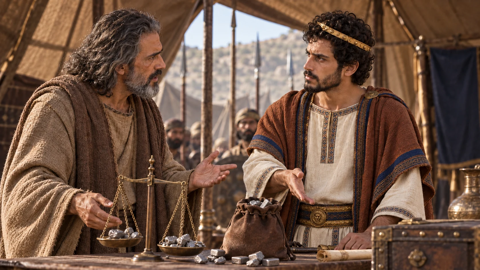 Amaziah asks about his silver and hears Yahweh can give more.