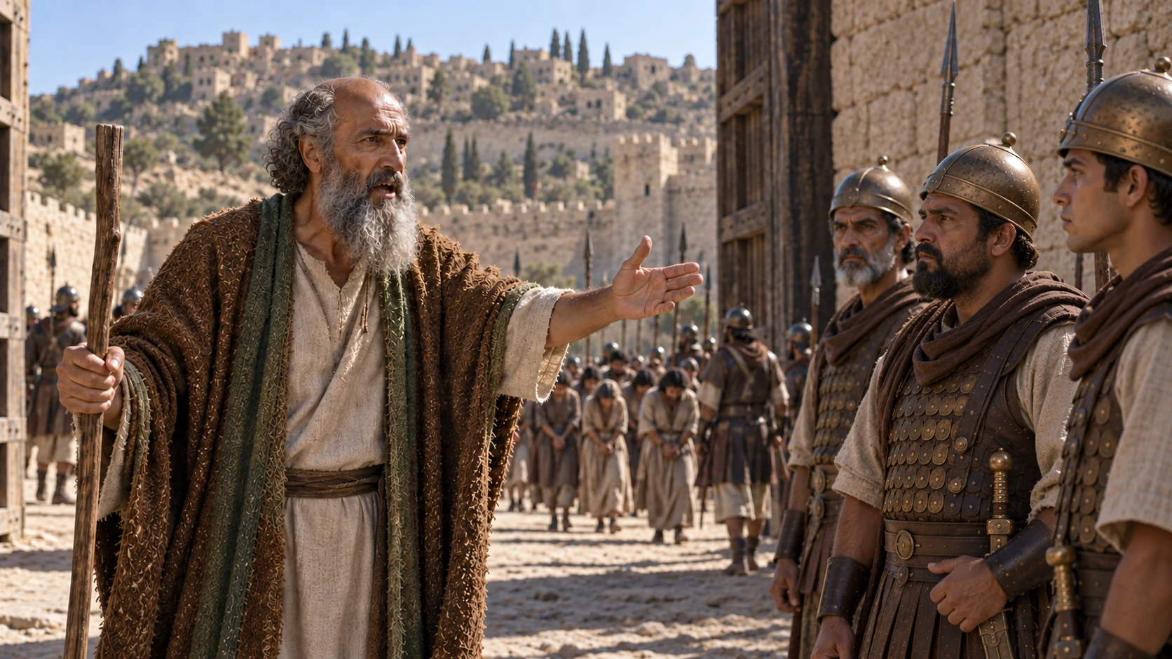 Oded calls the soldiers to recognize guilt and return the captives.