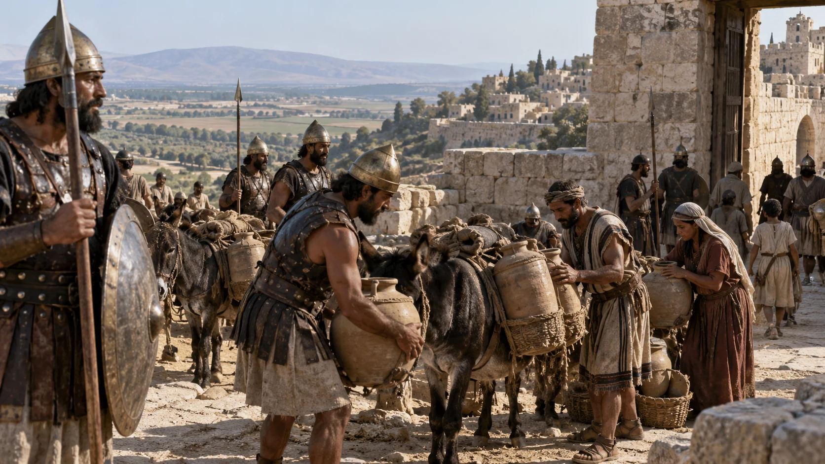 Philistine forces capture and settle cities in Judah’s lowlands.