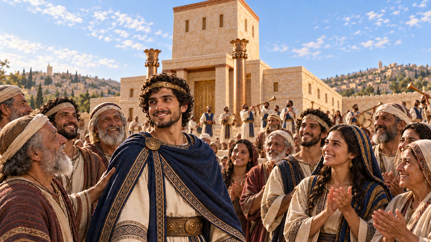 Hezekiah and the people rejoice that worship has been restored.