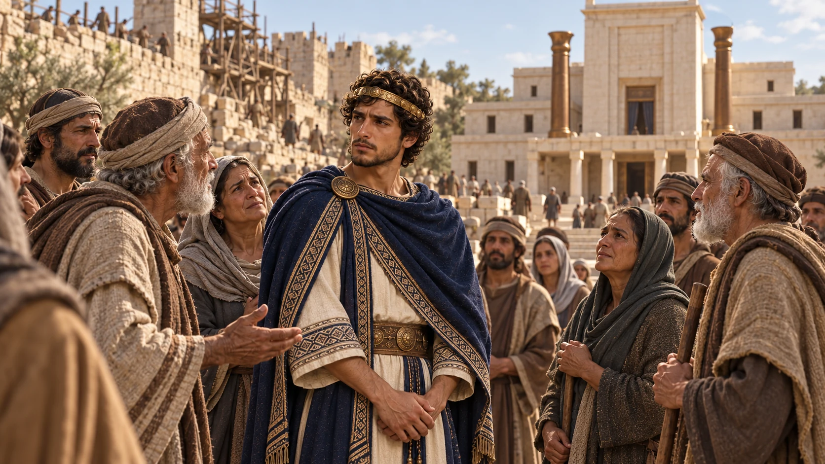 Hezekiah recalls desolation and families carried away into captivity.
