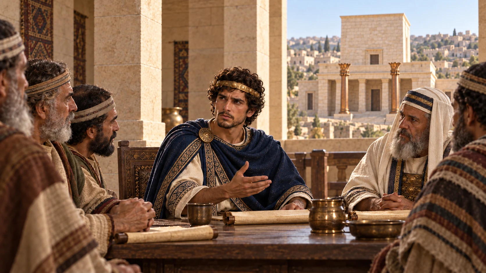 The king, officials, and assembly agree to keep Passover in the second month.