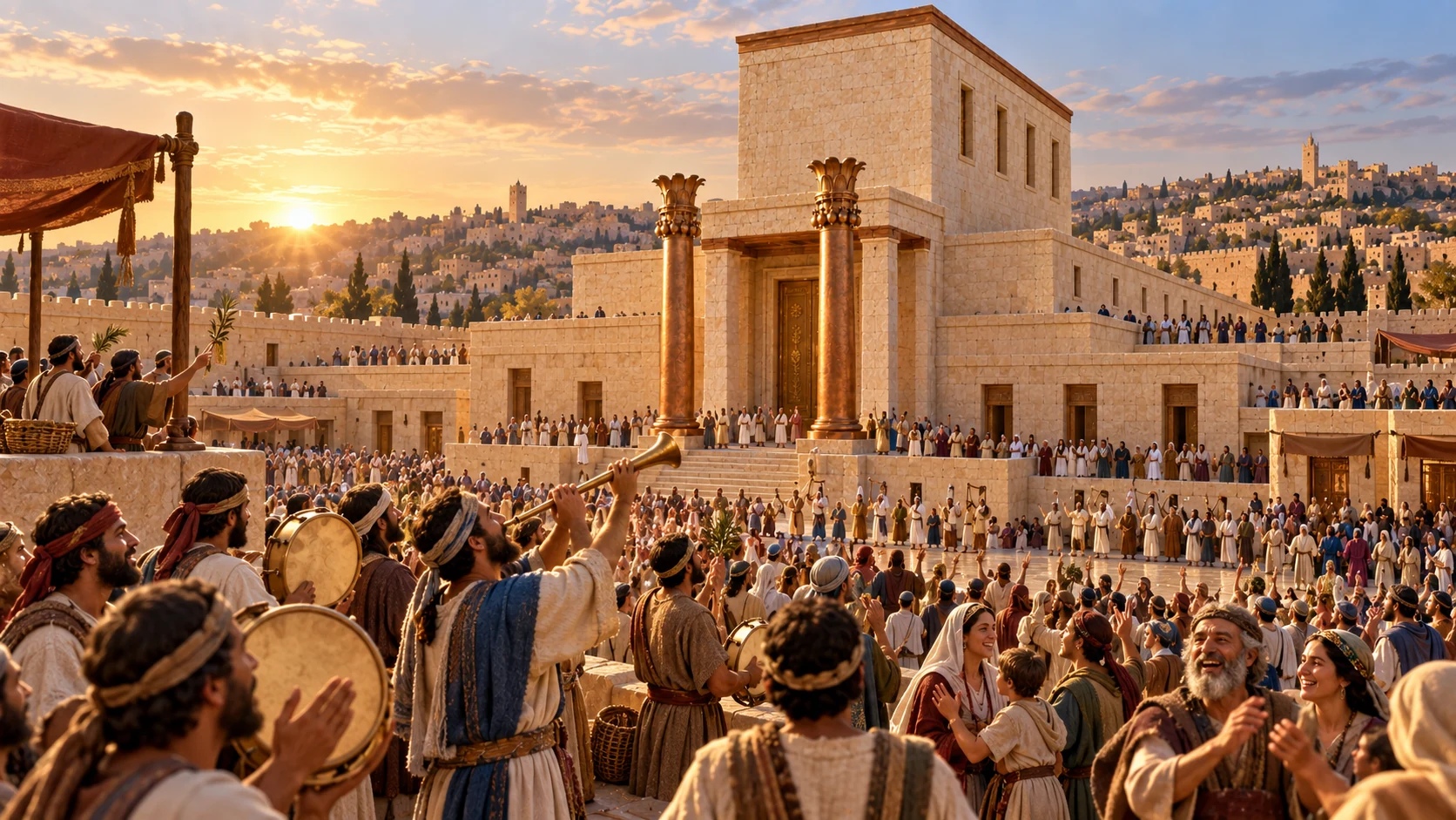 Jerusalem celebrates with joy unmatched since Solomon’s days.