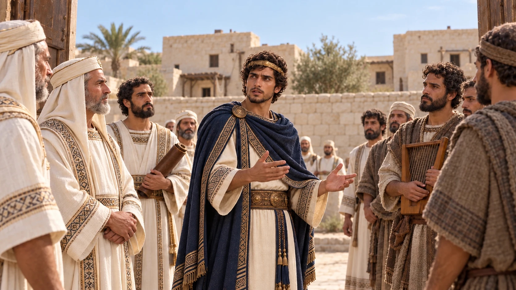 Hezekiah appoints priestly and Levitical divisions for service, thanksgiving, and praise.