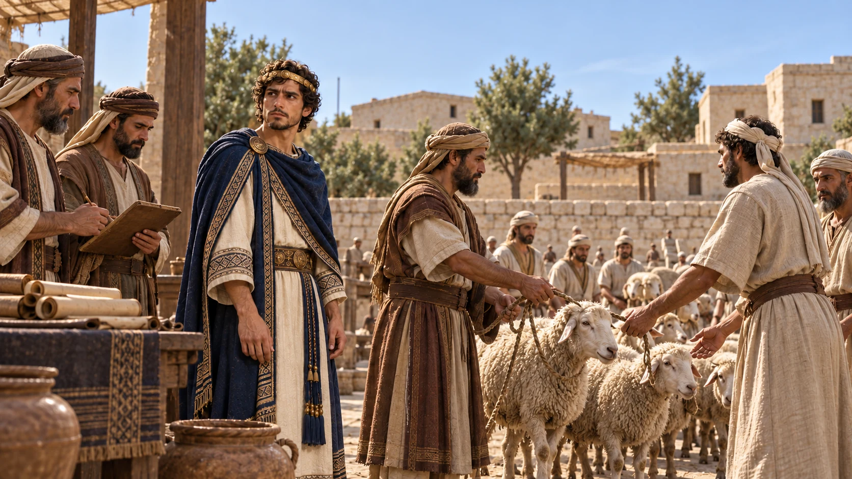 The king supplies offerings from his possessions for the appointed times.
