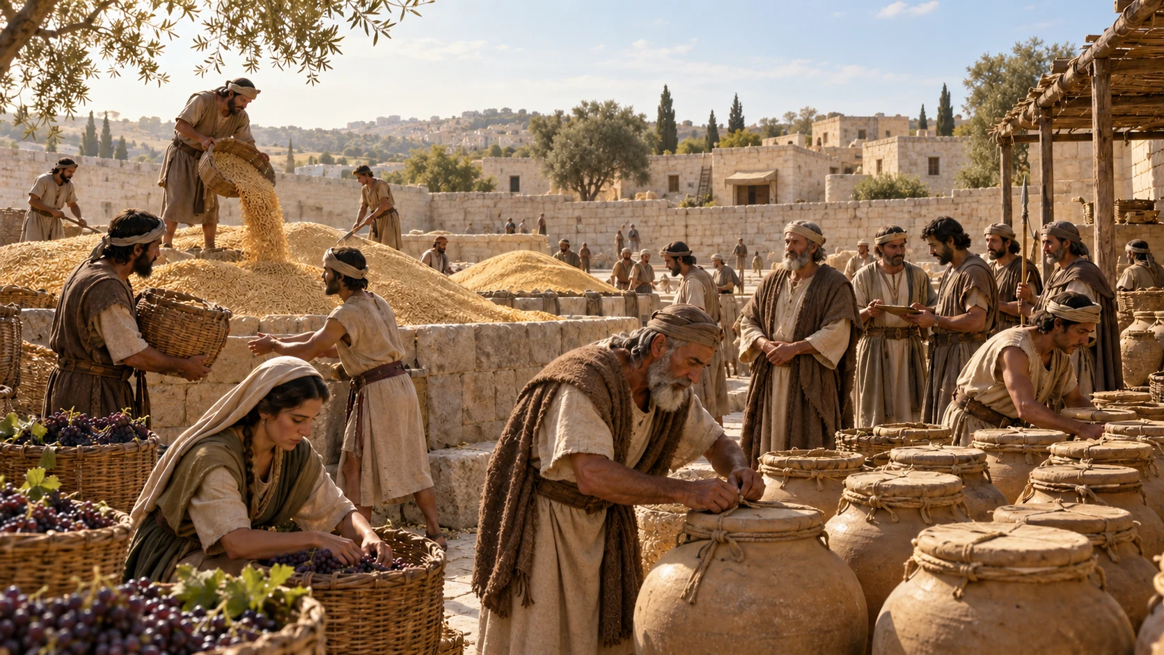 The contributions accumulate from the third month until the seventh.