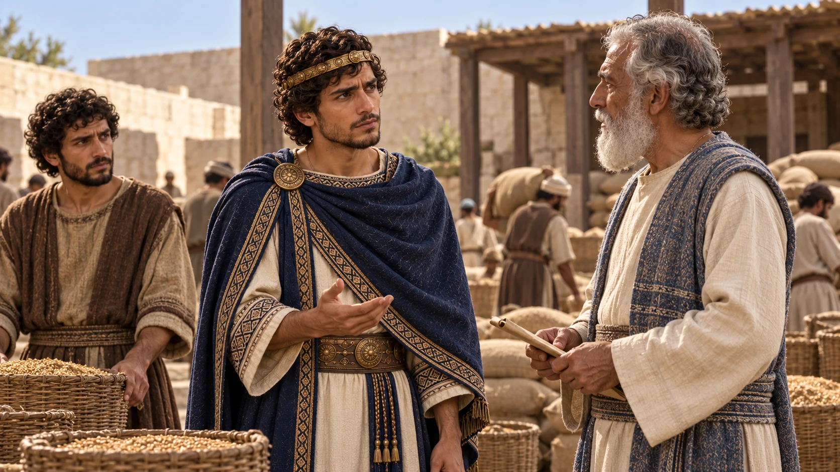 Hezekiah asks the priests and Levites about the abundance.