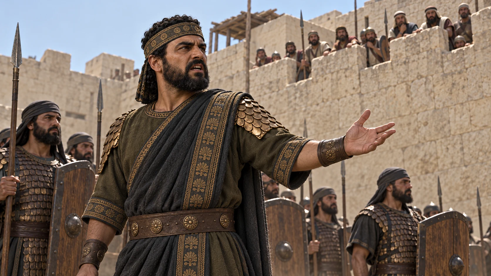 The Assyrian spokesman challenges Jerusalem’s trust and threatens famine.
