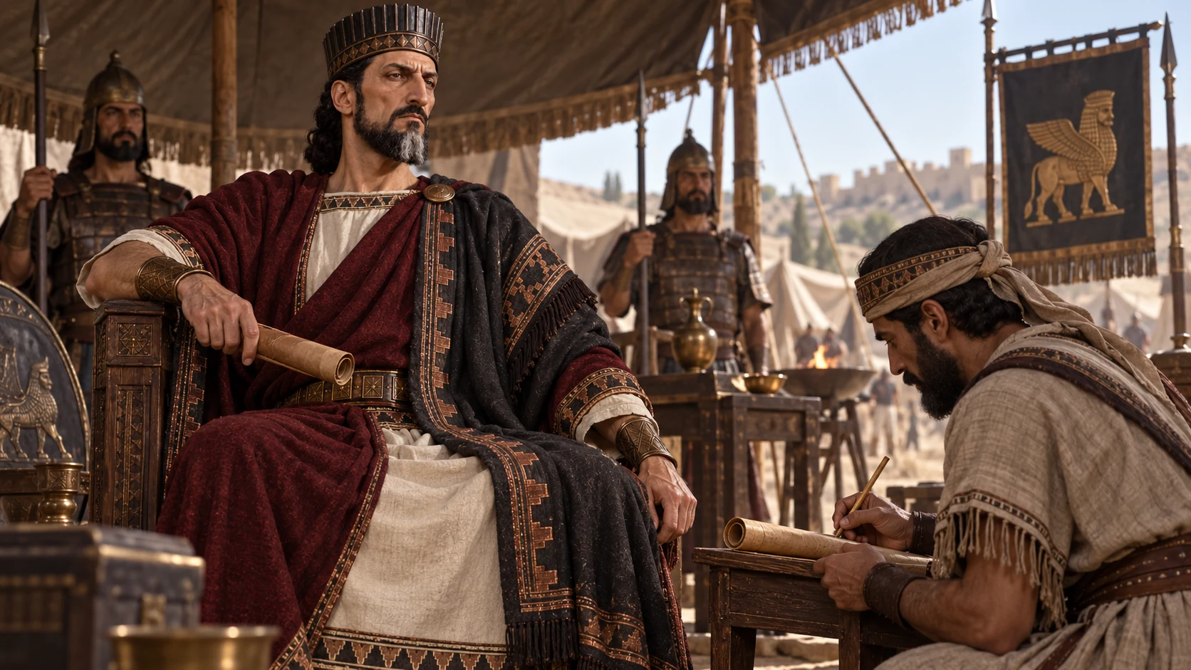Sennacherib sends letters mocking the God of Israel.