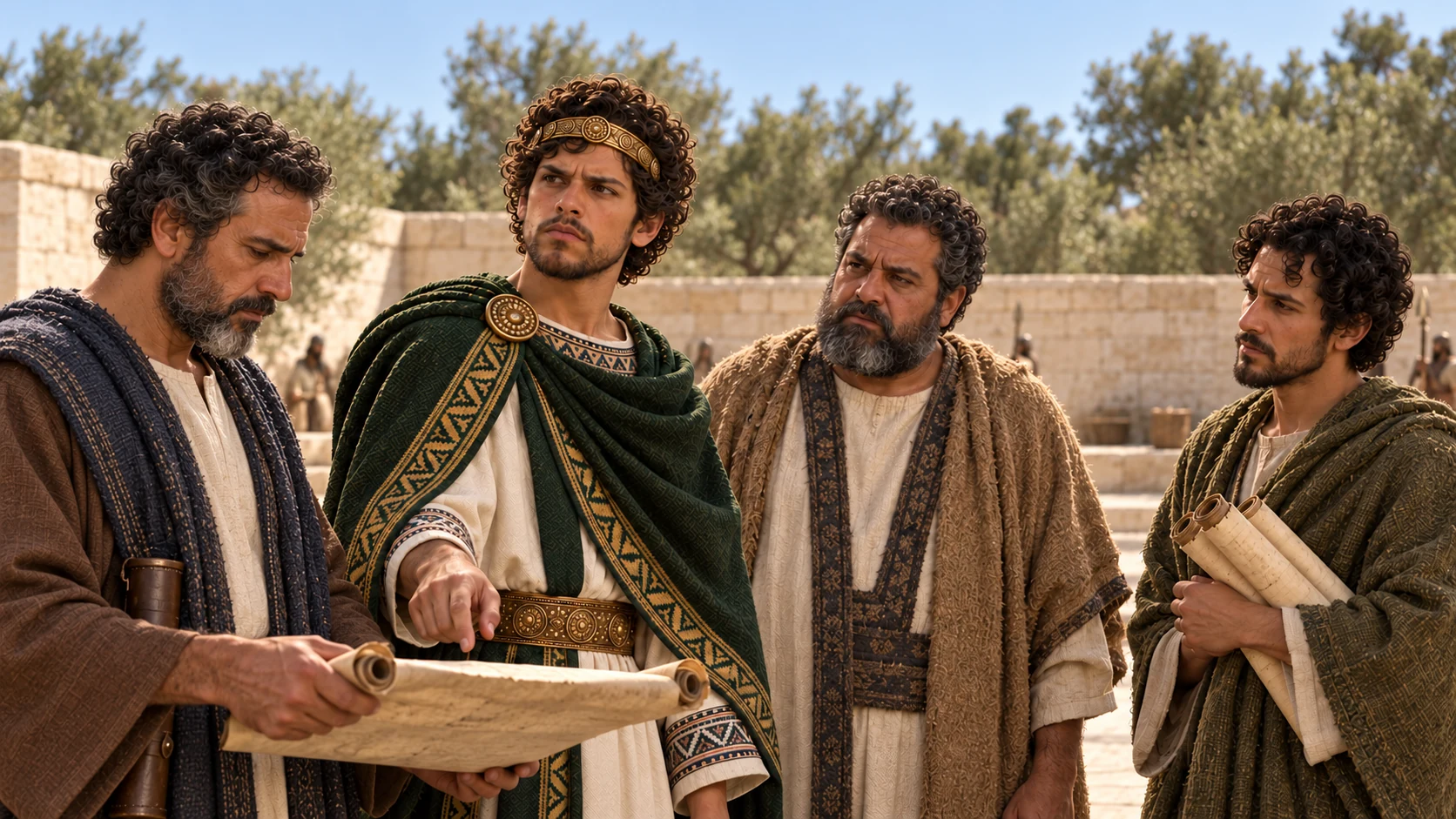 Josiah sends Shaphan, Maaseiah, and Joah to repair Yahweh’s house.