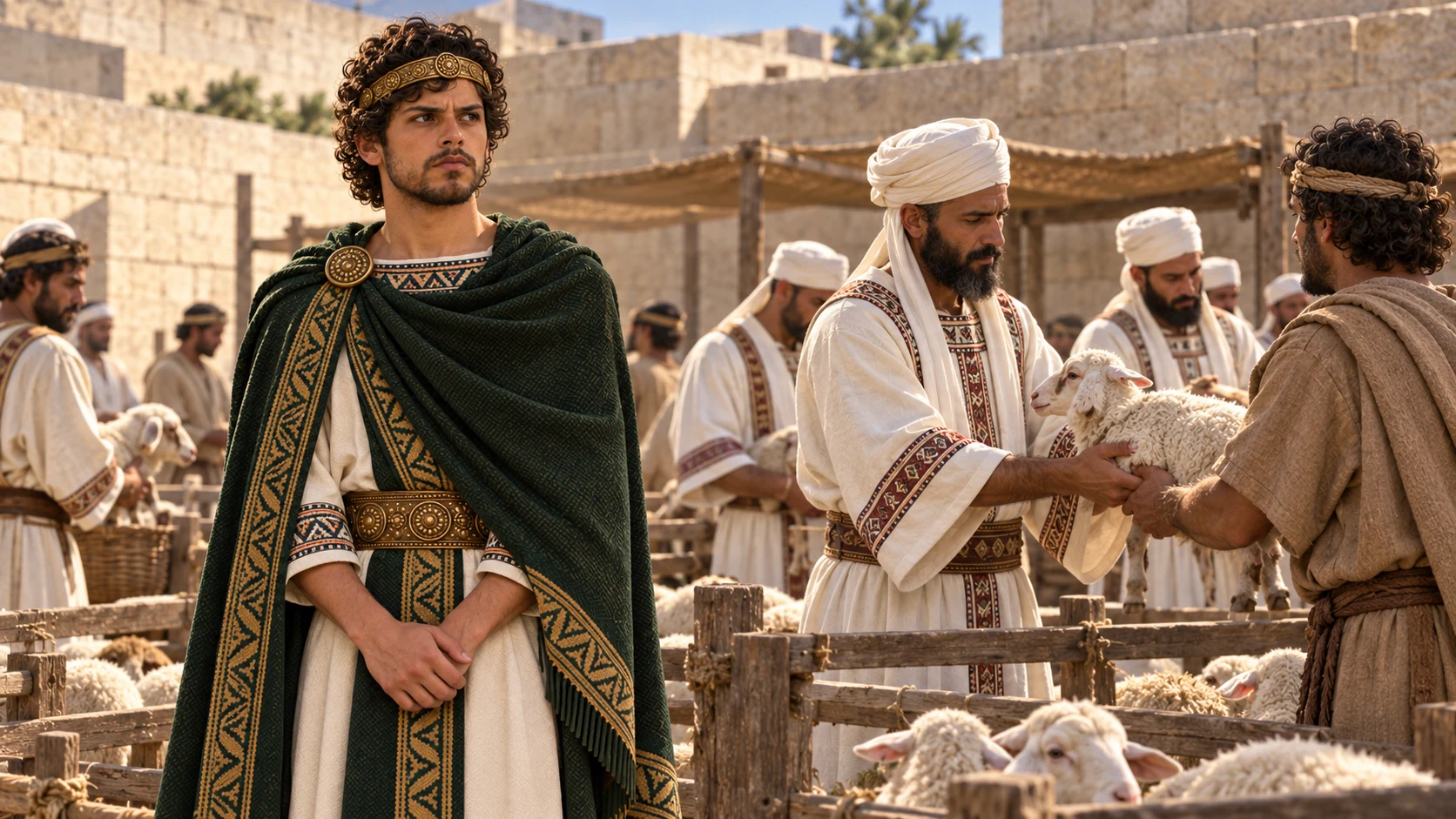 Josiah celebrates Passover in Jerusalem on the fourteenth day.