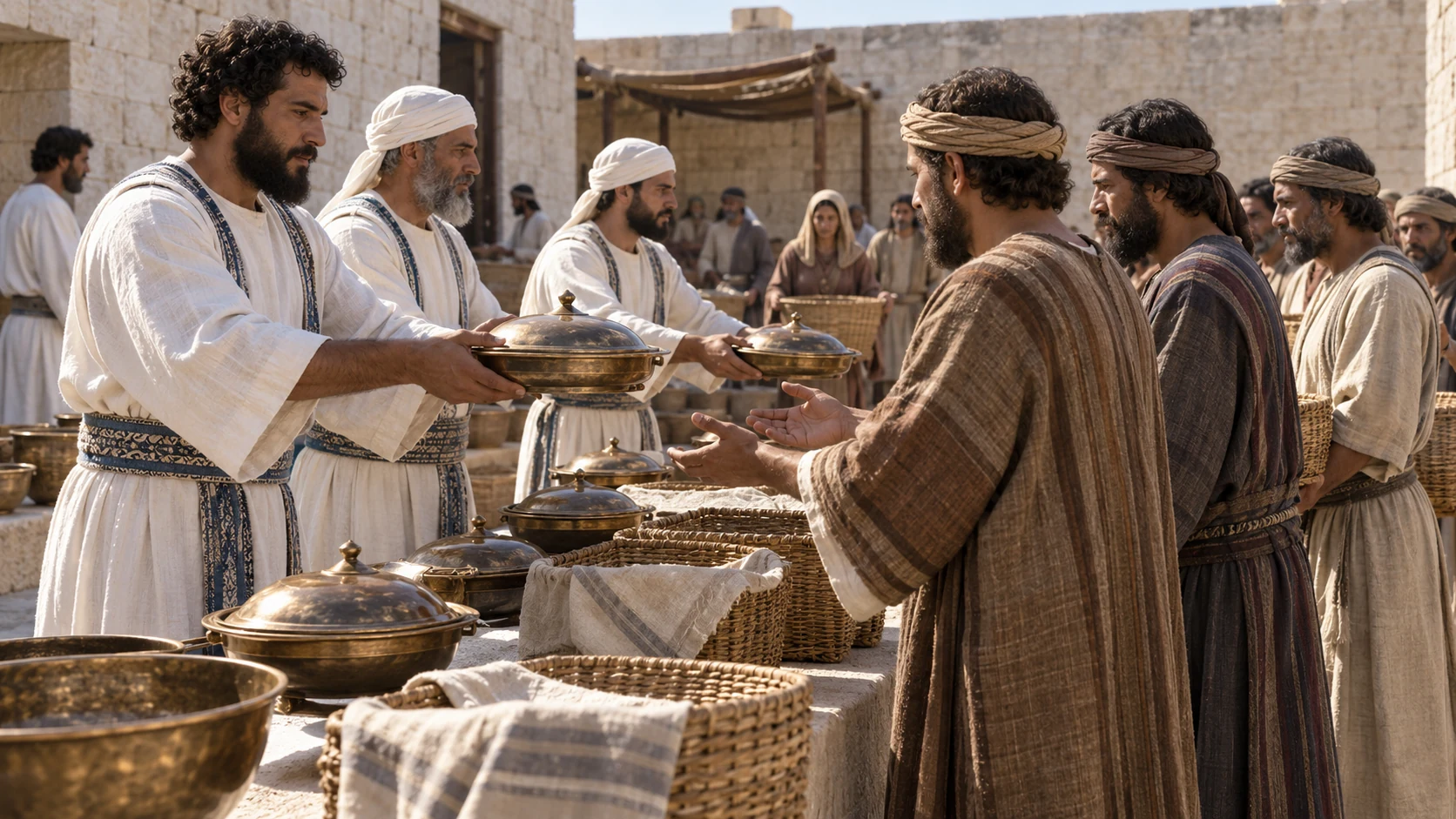 The burnt offerings are set apart for the people’s fathers’ houses.