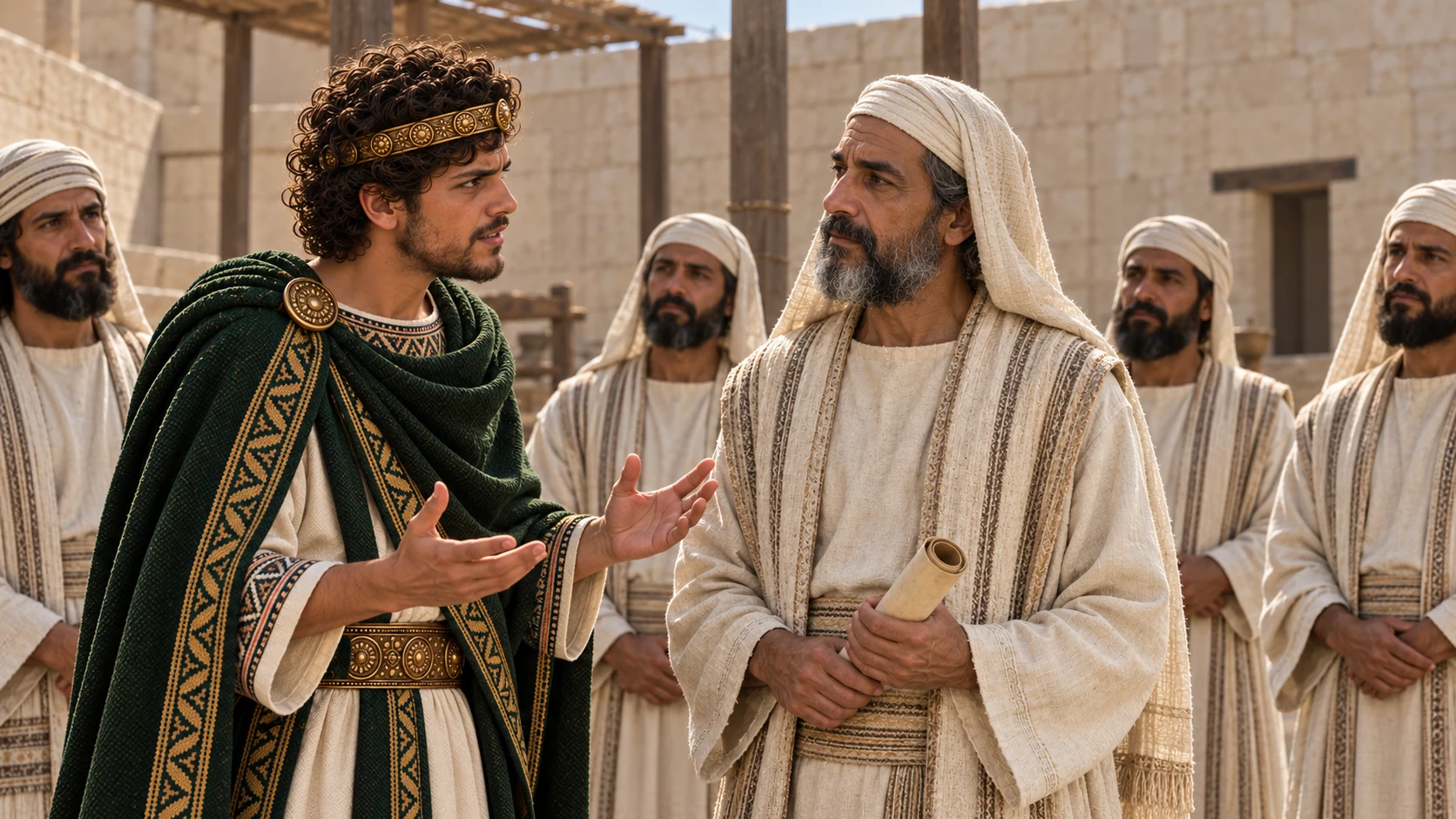 Josiah appoints and strengthens priests for the temple service.