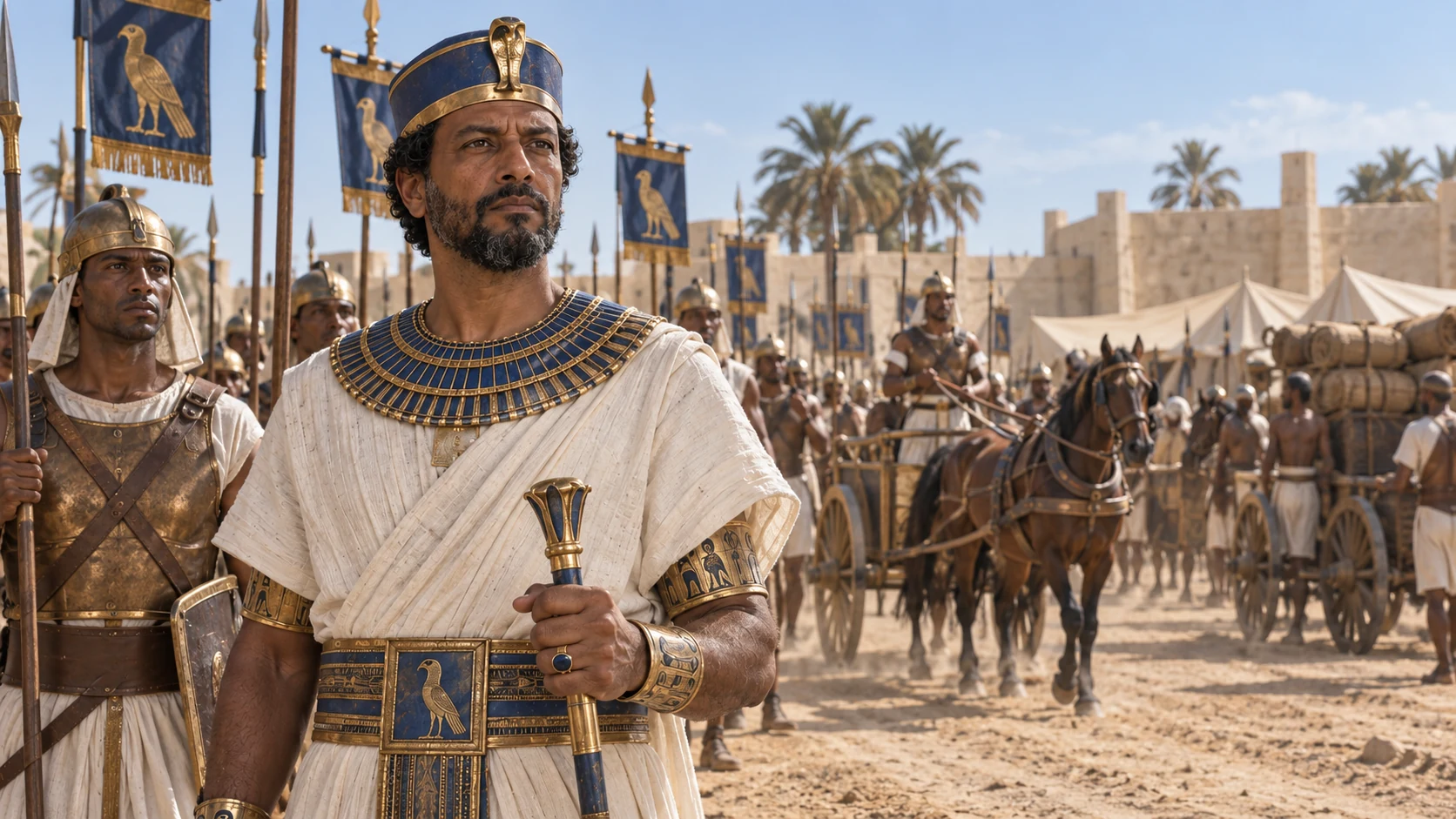 Neco advances toward Carchemish, and Josiah goes out to meet him.