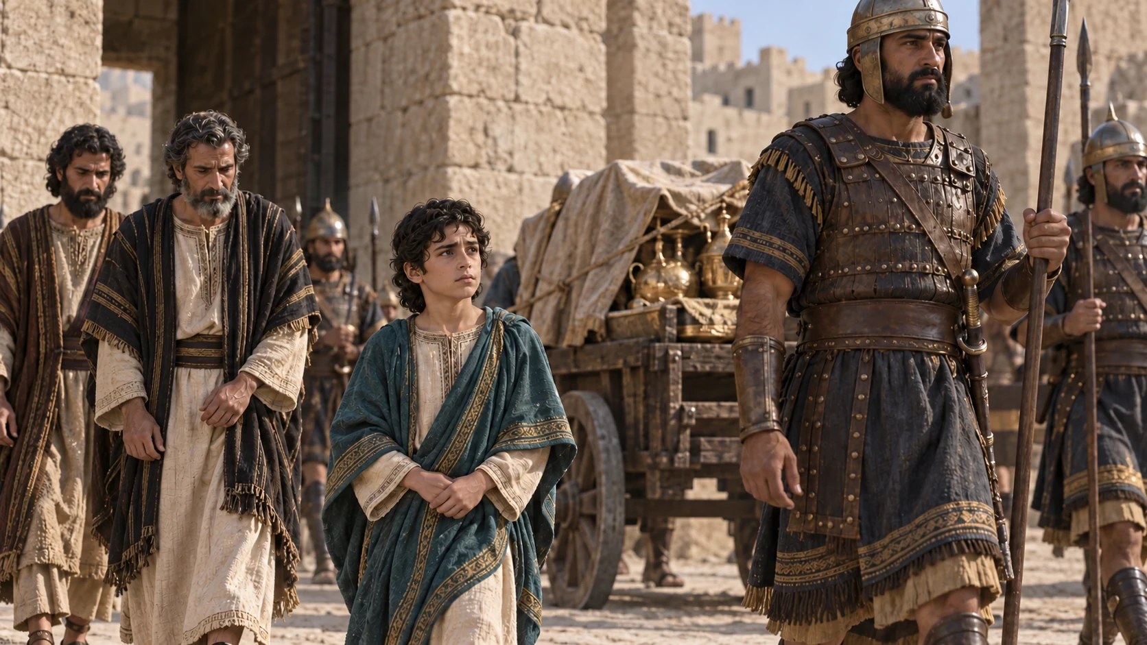 Babylon takes Jehoiachin and the precious temple vessels.