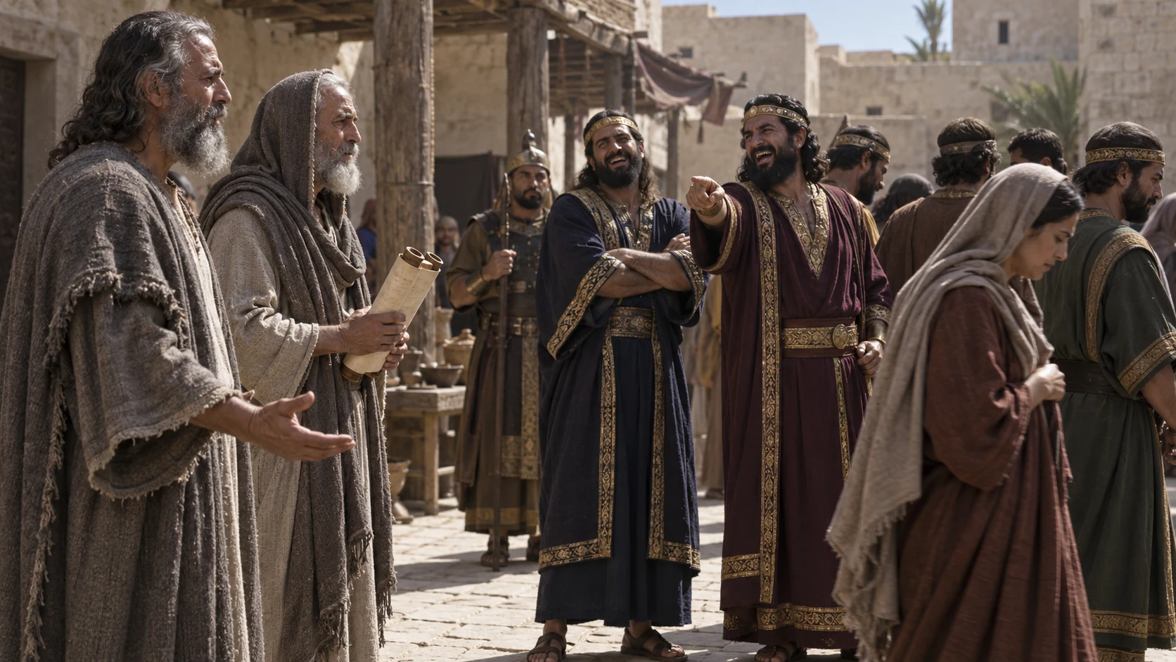 The people mock the messengers and despise the warning.