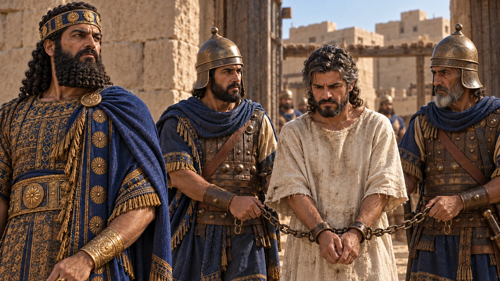 Nebuchadnezzar comes against Jehoiakim and binds him for Babylon.