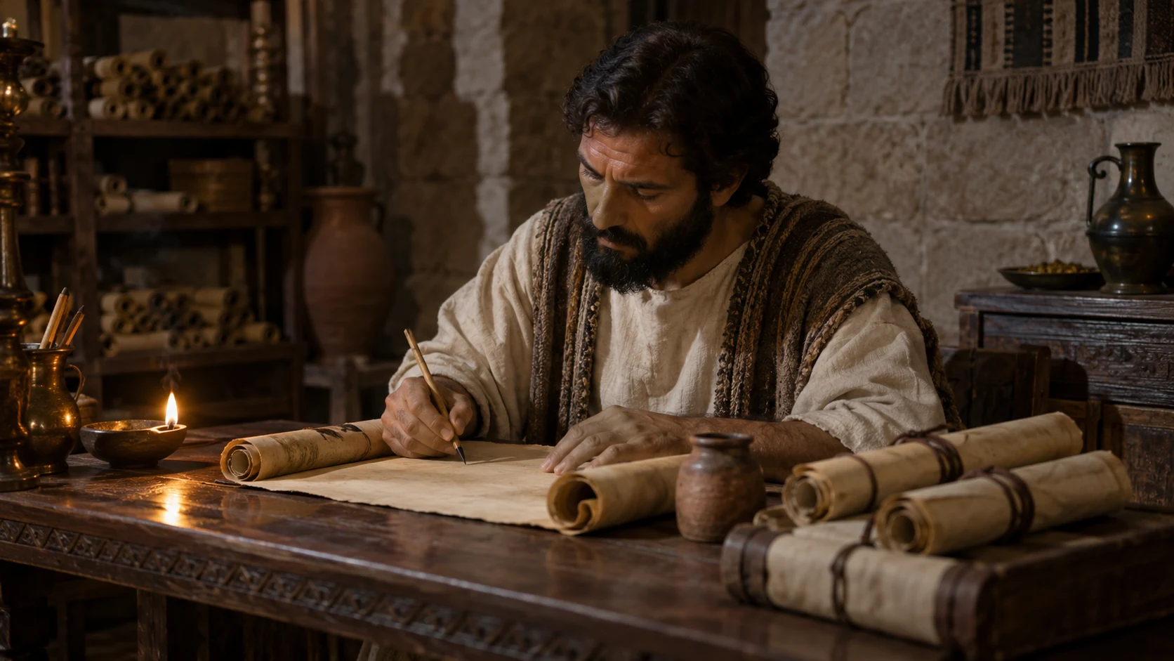 A scribe’s records illustrate the preservation of Solomon’s acts in prophetic writings.