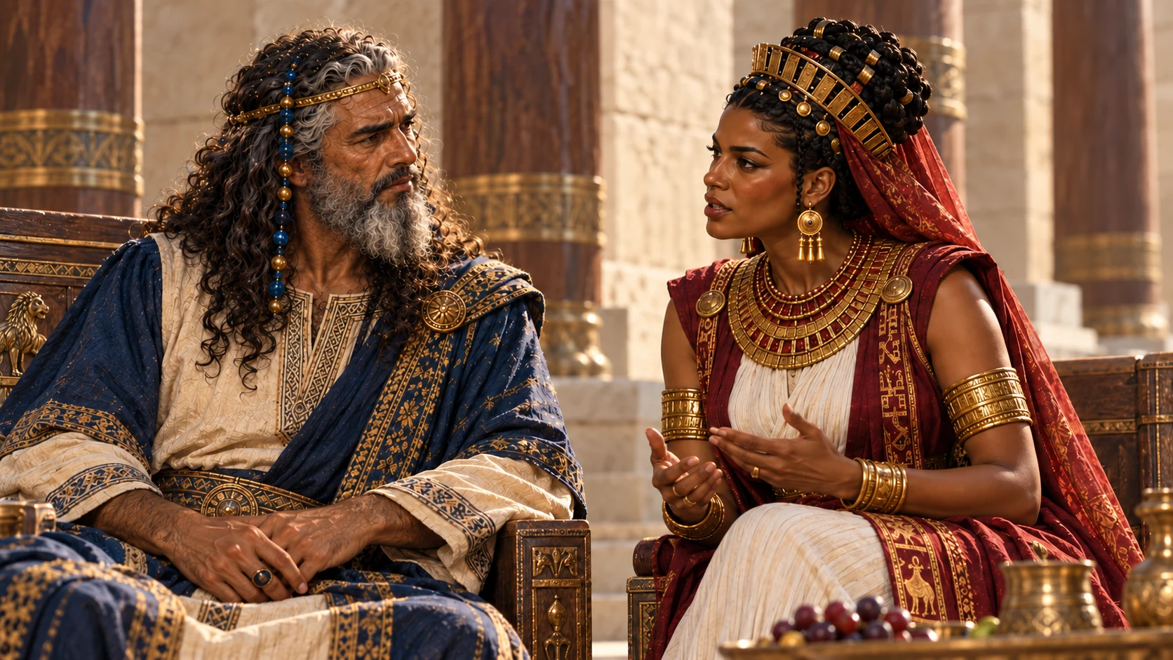 She tells Solomon that what she has seen surpasses the report she heard.